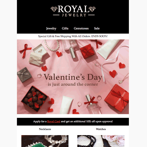 Valentine's Day Is Approaching Gift Marketing Template